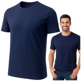 koszulka-meska-t-shirt-bawelna-100percent-podkoszulek-krotki-rekaw-granatowa
