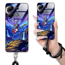 etui-do-xiaomi-redmi-note-13-4g-case-smycz-czarna-goth-gotyckie-czaszki-wz