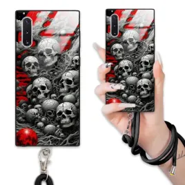 etui-do-samsung-note-10-case-smycz-czarna-goth-gotyckie-czaszki-skull-wz