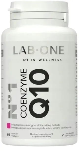 LAB ONE N°1 COENZYME Q10 60 kaps KOENZYM UBICHINOL Zdolności wysiłkowe