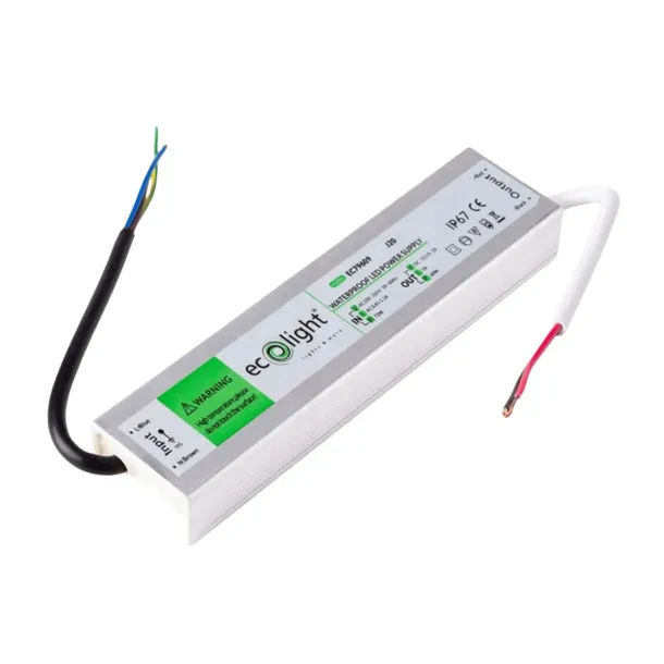 Zasilacz LED Hermetyczny Wodoszczelny Wodoodporny do Taśm LED IP67 12V 60W