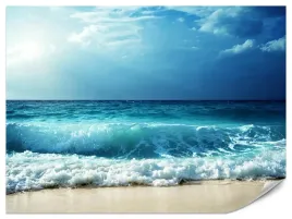 fototapeta-do-sypialni-wzburzone-morze-ocean-plaza-pejzaz-natura-3d-450x300