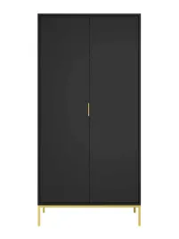 szafa-100-cm-czarna-zloty-stelaz-nowoczesna-austin