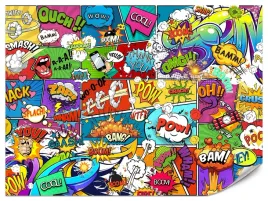 fototapeta-scienna-dla-dzieci-komiks-superbohaterowie-dla-mlodziezy-450x300