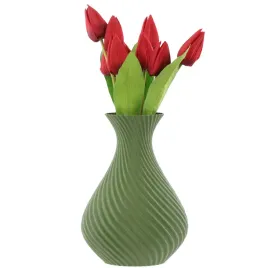 wazon-flakon-na-kwiaty-sztuczne-3d-zielony-wysoki-20cm-dekoracyjny-tworzywo