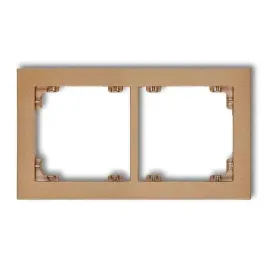 karlik-deco-ramka-potrojna-2-krotna-uniwersalna-zloty-metalik-8dr-2