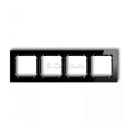 karlik-deco-ramka-poczworna-4-krotna-efekt-szkla-czarna-12-12-drs-4