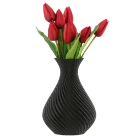 wazon-flakon-na-kwiaty-sztuczne-3d-czarny-wysoki-20cm-dekoracyjny-tworzywo