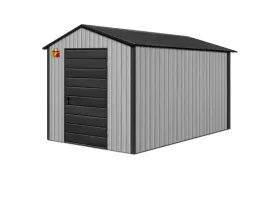 garaz-blaszany-3x3-lux-z-oknem-pcv-domek-narzedziowy-do-ogrodu-schowek