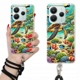 etui-do-xiaomi-redmi-note-14-5g-case-zwierzeta-lato-czarny-sznurek-wzory