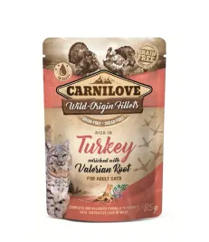 carnilove-mokra-karma-saszetka-dla-kota-adult-indyk-waleriana-6x85g