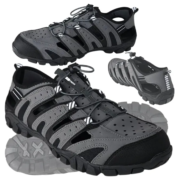 Sandały męskie Trekkingowe sportowe Ultra Lekkie Oddychające TREKK r. 43