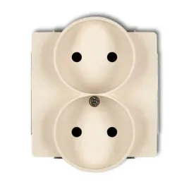 karlik-deco-gniazdo-podwojne-do-ramki-soft-b-u-2x2p-bezowy-1dgpr-2p