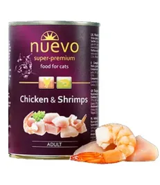 nuevo-super-premium-puszka-mokra-karma-dla-kota-kurczak-krewetki-24x400g