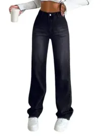 shein-spodnie-jeansy-damskie-czarne-proste-36-1dl