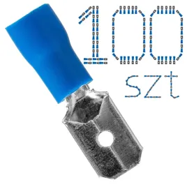 konektor-meski-zlaczki-do-kabli-wsuwki-samochodowe-izolowane-6-3mm-100szt