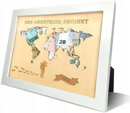 ramka-na-pieniadze-mapa-swiata-urodziny-wesele