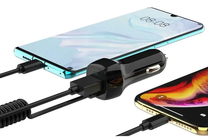 ladowarka-samochodowa-microusb-typ-b-usb-extremestyle-3100-ma-dlugosc-przewodu-0-7-m