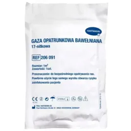 hartmann-gaza-opatrunkowa-bawelniana-jalowa-17-nitkowa-1-m1-sztuka