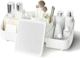 organizer-na-kosmetyki-pedzle-obrotowy-z-lusterkiem-bialy