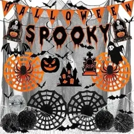 dekoracje-halloween-girlanda-pajaki-pajeczyna-zestaw