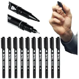 marker-wodoodporny-permanentny-pisak-dwustronny-czarny-0-5mm-1mm-10-szt