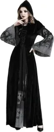 damski-kostium-stroj-halloween-czarownica-wiedzma-wampir-xl-welurowy