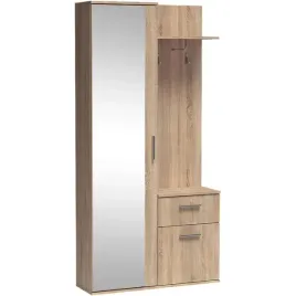 garderoba-dab-sonoma-z-lustrem-wieszakami-szuflada-lux-97x195x30-cm