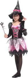 kostium-stroj-czarownica-wiedzma-halloween-sukienka-120-130