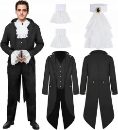 kostium-stroj-gotycki-steampunk-frak-peleryna-wampir-xxl