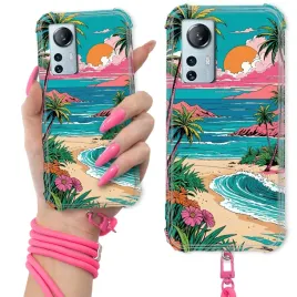 etui-do-xiaomi-12-lite-anti-shock-crossbody-smycz-pink-wakacyjne-beach-wz