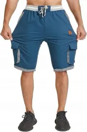 krotkie-spodenki-meskie-szorty-cargo-chinosy-s-kieszenie-niebieskie