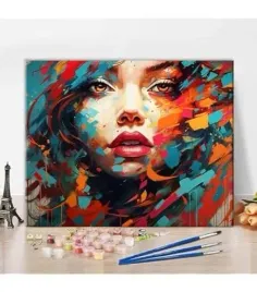 malowanie-po-numerach-50x40-cm-dmuchawiec-kobieta-abstrakcja