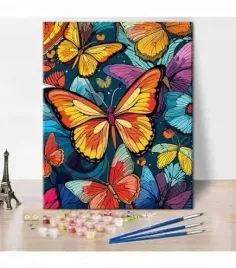malowanie-po-numerach-50x40-cm-dmuchawiec-motyl-motyle-motylki