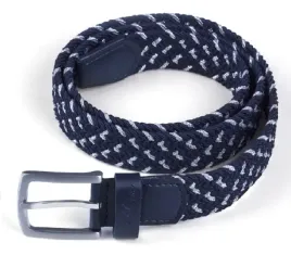 pasek-fp-hill-braid-granat-srebrny-xs-80cm
