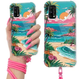 etui-do-realme-7-pro-anti-shock-crossbody-smycz-pink-beach-wakacyjne-letnie