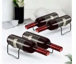 organizer-stojak-na-wino-buteli-2-szt-czarne-metal