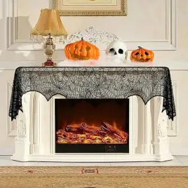 dekoracja-halloween-pajeczyna-na-kominek-czarna-234cm