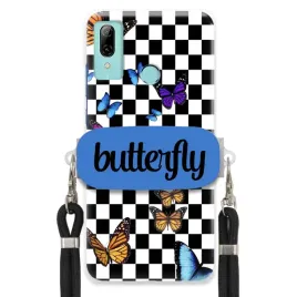 etui-do-huawei-p-smart-2019-case-uchwyt-prostokatny-smycz-butterfly-motyle