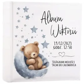 album-na-zdjecia-dla-dziecka-100-stron-kremowych-prezent-urodziny-chrzest