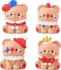 4szt-figurka-dekoracyjna-mis-misie-z-zywicy-zestaw