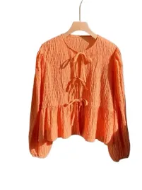 shein-luzna-damska-bluzka-z-falbana-i-wiazaniami-pomaranczowa-40-42-1dk