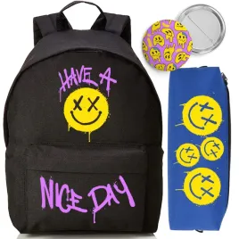 szkolny-plecak-piornik-granatowy-pin-nice-day-lekki-na-co-dzien-do-szkoly