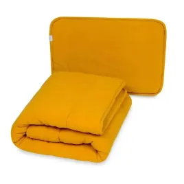 kolderka-niemowleca-100x135-poduszka-40x60-muslin-zolty