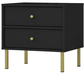 stolik-nocny-okinawa-ii-801-czarny-grafit-nogi-proste