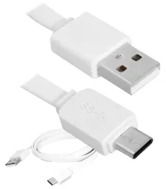 mocny-kabel-usb-a-usb-c-bialy-1m-plaski-ladowanie-i-transfer-danych