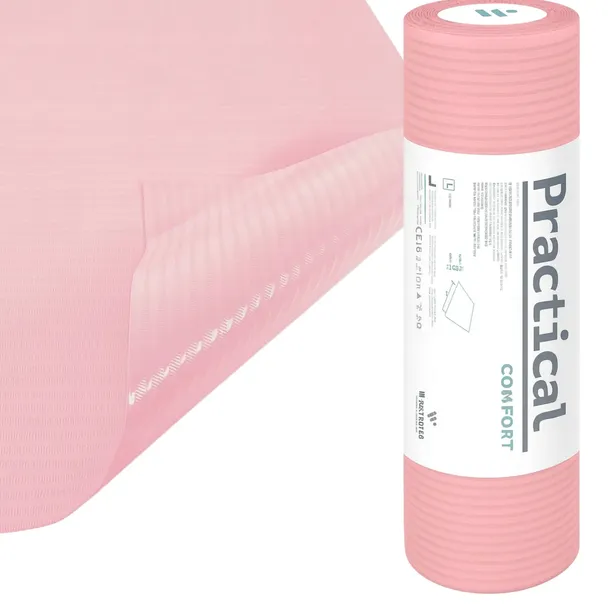 PODKŁAD PODFOLIOWANY SERWETA w rolce róż Practical 32 x 50 cm kosmetyczny