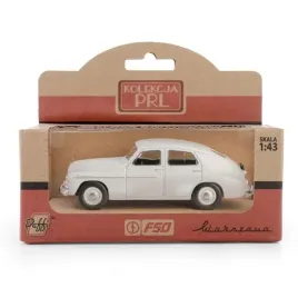 daffi-warszawa-m20-biala-metal-kolekcja-prl-1-43-model