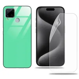 etui-do-realme-c15-case-mietowy-zestaw-folia-hydrozelowa-komplet-ochronny