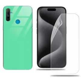 etui-do-realme-c3-case-mietowy-zestaw-folia-hydrozelowa-komplet-ochronny